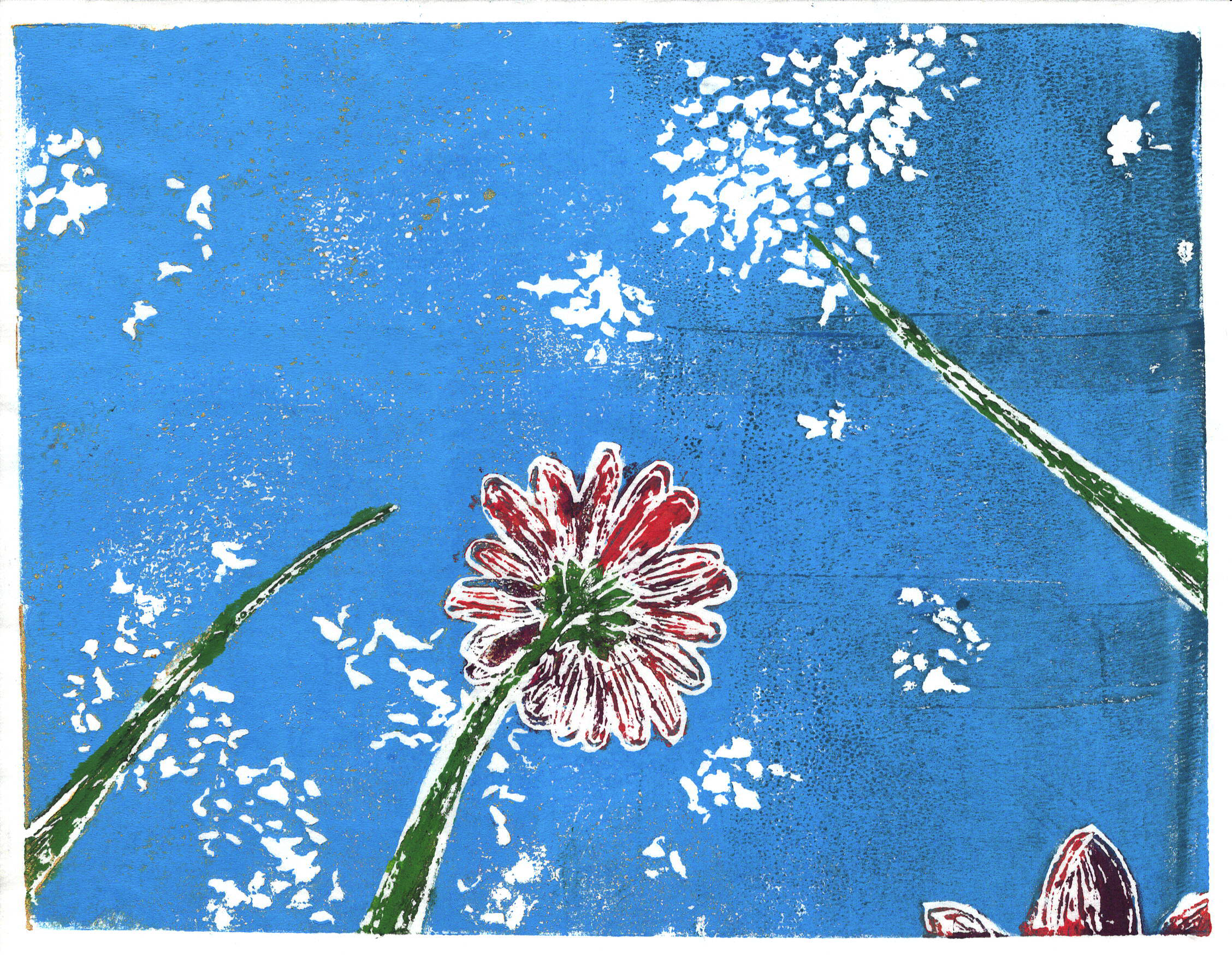 Sehnsucht / Linoldruck / 06. März 2025