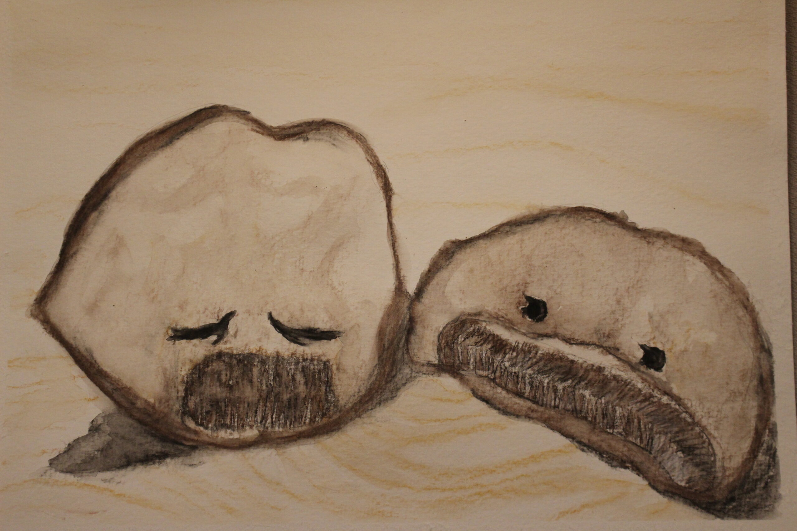 Klagen der Champignons / Aquarell / 06. November 2021