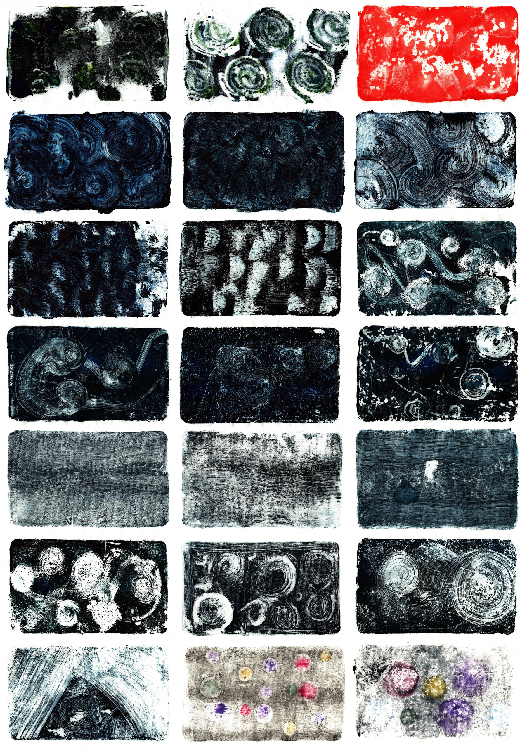 In Bewegung / Gelplattendruck / 30. Januar 2025