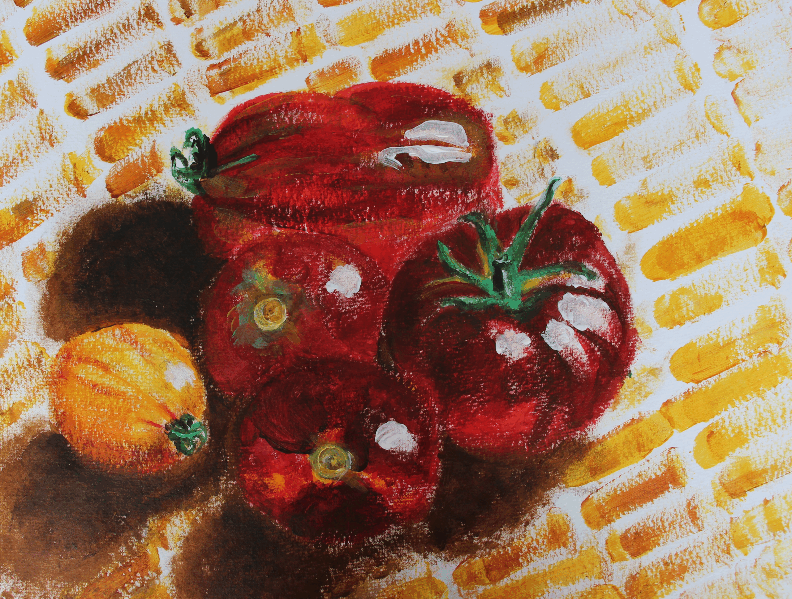 Tomaten / Acryl / 17. Juli 2025
